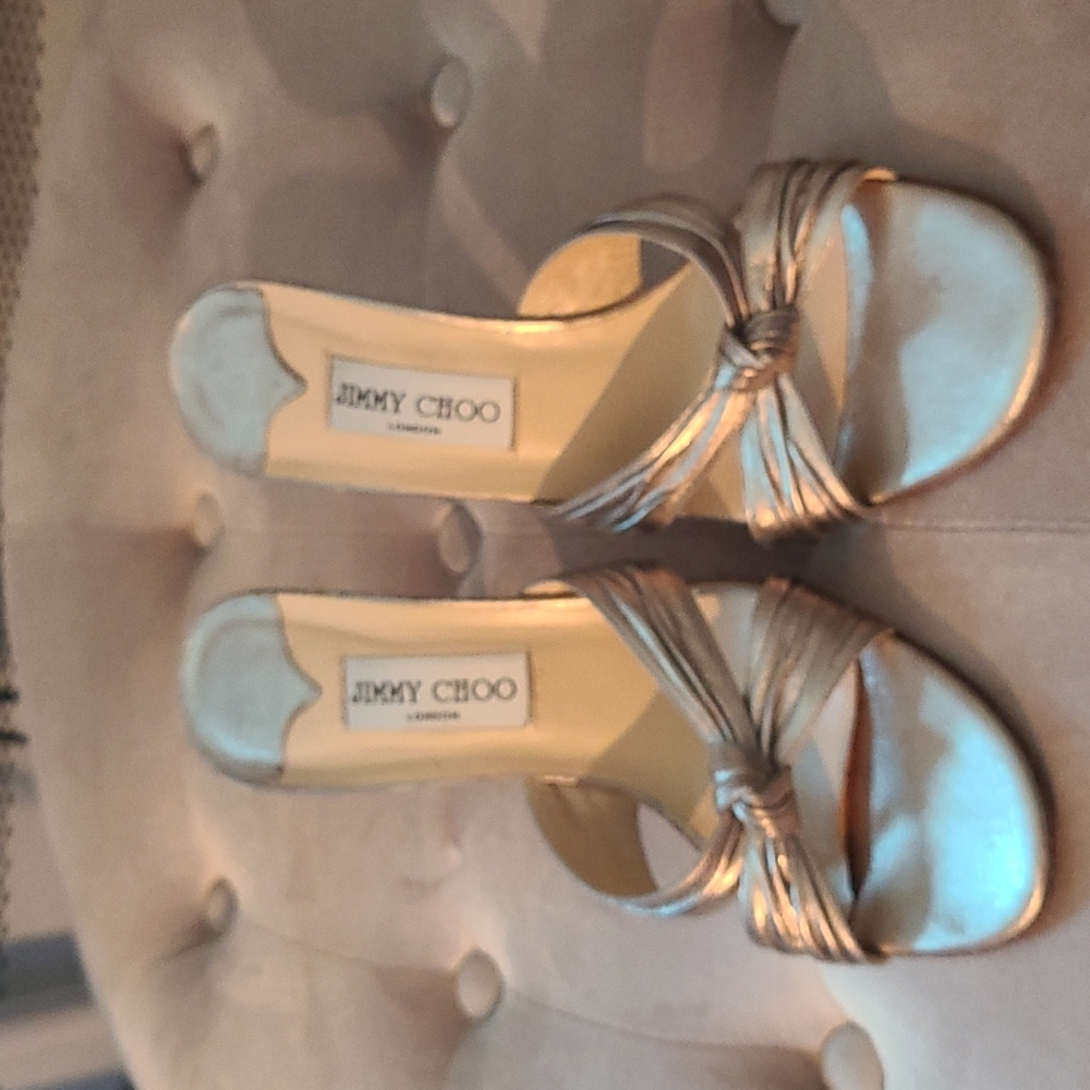 Jimmy Choo sandals kitty heel